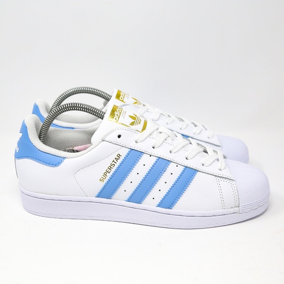 Adidas SuperStar Foundation White Light Blue Gold - Picture 2 of 8